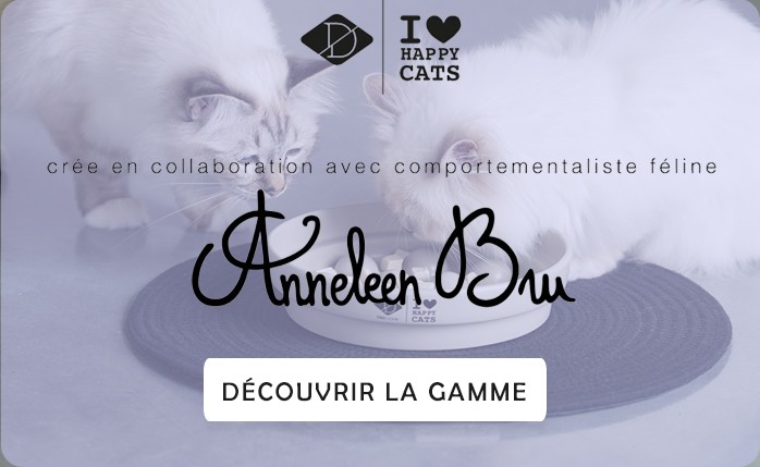 Nouvelle gamme de produits de la marque D&D | I Love Happy Cats en collaboration avec Anneleen Bru, comportementaliste félin